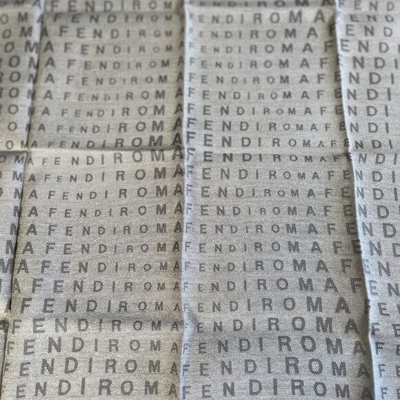 Fendi “Roma” Logo Embroidered Scarf - Picture 4 of 9
